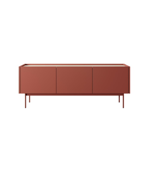 Ensemble meuble TV Couleur Céramique Rouge